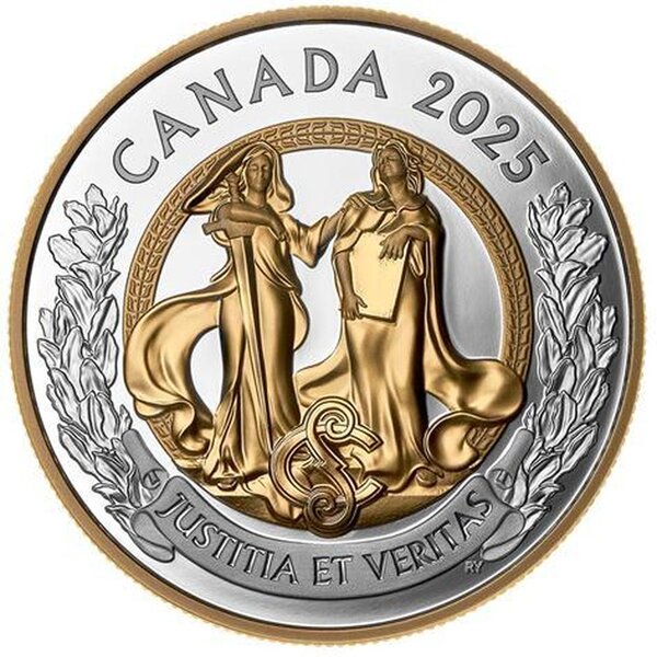 Pièce de monnaie en Argent 20 Dollars g 31.39 Millésime 2025 ALLEGORIES OF JUSTICE AND TRUTH