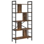 vidaXL Étagère Chêne fumé 75 x 30 x 156 cm Bois d'ingénierie