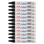 Marqueur Pointe conique moyenne PAINT Marker PX20 2 2 - 2 8mm Noir x 12 UNI-BALL