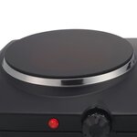 Princess Plaque de cuisson double vitrocéramique 2000 W Noir