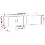 vidaXL Meubles TV muraux 2 Pièces chêne sonoma 80x34 5x40 cm