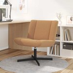 vidaXL Chaise pivotante Beige 63 x 75 x 76 cm tissu