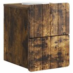 vidaXL Cabinet de chevet mural Chêne fumé 33 x 34 5 x 43 cm