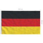 vidaXL Drapeau Allemagne 90x150 cm