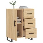 vidaXL Buffet chêne sonoma 69 5x34x90 cm bois d'ingénierie