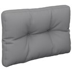 vidaXL Coussins de palette lot de 2 gris tissu