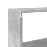 vidaXL Armoire murale 158x18x53 cm gris béton bois d'ingénierie