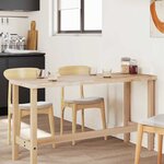 vidaXL Dessus de table rectangulaire 140x50x4 cm bois massif d'acacia