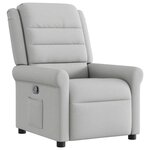 vidaXL Fauteuil inclinable gris nuage tissu