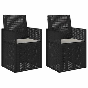vidaXL Chaises de jardin salle à manger 2 pc Anthracite et Gris clair
