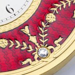 Pièce de monnaie en Argent 1 Dollar g 31.1 (1 oz) Millésime 2024 Faberge Art RED TABLE CLOCK