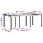 vidaXL Ensemble de salle à manger pour jardin 9 Pièces Marron