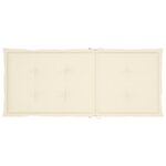 vidaXL Chaises inclinables de jardin lot de 6 et coussins Bois acacia