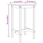 vidaXL Ensemble de bar 5 Pièces Blanc Bois de pin massif
