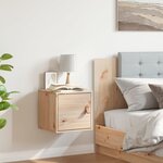 vidaXL Armoire murale 31 5x30x30 cm Bois de pin massif