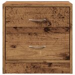 vidaXL Tables de chevet 2 Pièces vieux bois 40x30x40 cm bois d'ingénierie