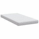 vidaXL Matelas avec Couche de Coco Blanc 120 x 60 cm Mousse PU
