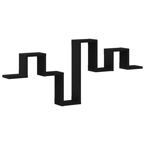 vidaXL Étagère Murale Chêne noir 104.5 x 10 x 43 cm Bois d'ingénierie