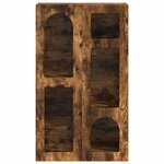 vidaXL Buffet Chêne fumé 59 x 35 x 100 5 cm Bois d'ingénierie