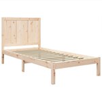 vidaXL Cadre de lit Bois de pin massif 100x200 cm