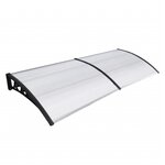 Auvent 240 x 100 cm en polycarbonate