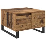 vidaXL Table basse Bois Ancien 55 x 55 x 36 5 cm Bois d'ingénierie