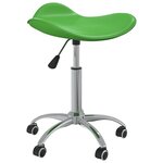 vidaXL Chaise pivotante de salle à manger Vert Similicuir