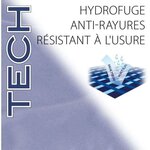 Coussin pour chien hydrofuge 80 x 50 x 8 cm  anti-griffures  résistant à l'usure - Gris