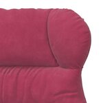 vidaXL fauteuil Bordeaux 69 x 74 x 93 cm Velours