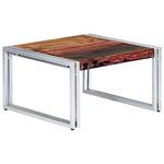 vidaXL Table basse 60 x 60 x 35 cm Bois de récupération massif