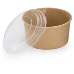 Couvercle transparent pour saladier carton rond raja potcart1300 (lot de 300)