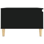 vidaXL Table basse noir 55x55x36 5 cm bois d'ingénierie