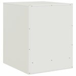 vidaXL Tables de chevet 2 Pièces blanc 34 5x39x44 cm acier
