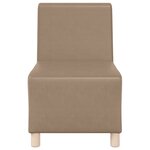 vidaXL Fauteuil Cappuccino 55 x 74 x 82 cm Faux cuir