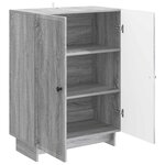 vidaXL Buffet Sonoma gris 66 x 34 5 x 90 cm Bois d'ingénierie