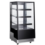 Vitrine réfrigérée 4 faces vitrées - 300 litres - combisteel - r290 - acier inoxydable300 650x805x1445mm