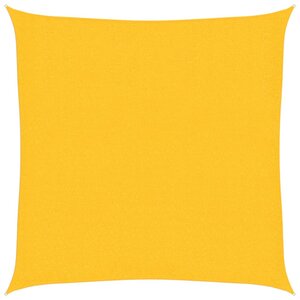 vidaXL Voile d'ombrage 160 g/m² Jaune 2 5x2 5 m PEHD