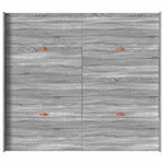 vidaXL Cadre de lit avec rangement Gris Sonoma 180 x 200 cm