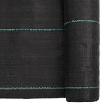 vidaXL Membrane anti-mauvaises herbes noir 0 5x10 m PP