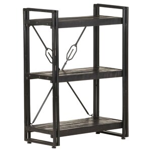 vidaXL Bibliothèque à 3 niveaux 60x30x80 cm Bois de manguier massif