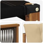 vidaXL Ensemble de canapés d'extérieur 9 pc Naturel et Beige