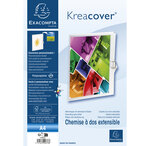 Chemise Dos Extensible Krea Cover® - 24x32cm - Blanc - X 10 - Exacompta