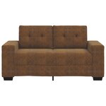 Canapé amoureux vidaXL Marron 120 cm en simili cuir