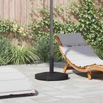 vidaXL Socles de parasol d'extérieur Noir 48 x 48 x 32 cm Acier  béton
