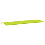 vidaXL Coussins de banc de jardin lot de 2 vert vif tissu Oxford