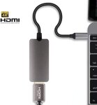 Ovegna PLH : Hub USB Type-C vers HDMI 4K, Structure métallique (en Aluminium) de Haute qualité