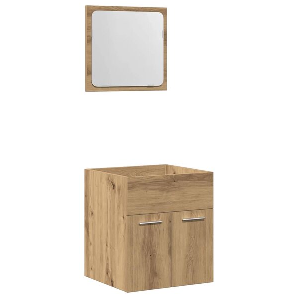 vidaXL Ensemble de meubles salle de bain 2 Pièces bois d'ingénierie