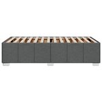 vidaXL Cadre de lit sans matelas gris foncé 90x200 cm tissu
