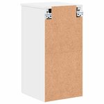 vidaXL Cabinet de salle de bain avec stockage Blanc 30 x 31 5 x 61 cm