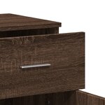 vidaXL Buffet chêne marron 79x38x80 cm bois d'ingénierie